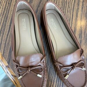 Michael Kors Tan Leather Loafers for Women